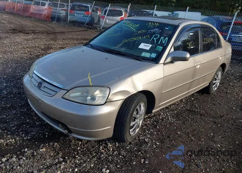 2002 Honda Civic Ex from USA, damaged, VIN 2HGES26872H612530